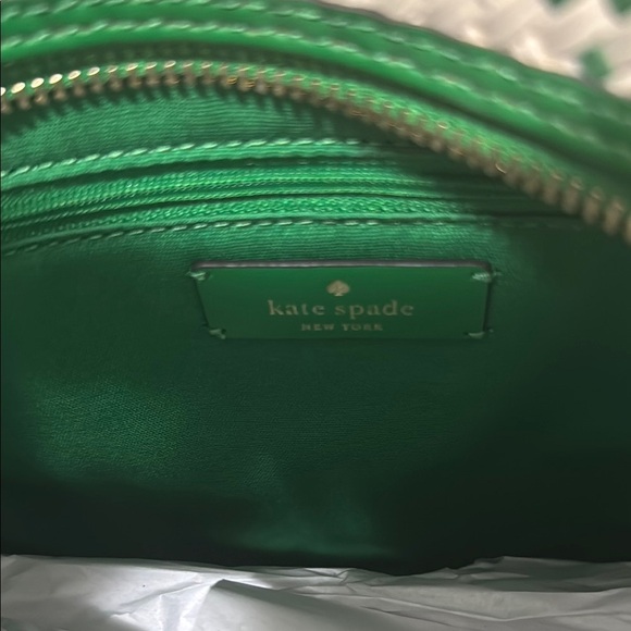 Kate Spade Green and Cream Geometric Tote - Picture 4 of 4
